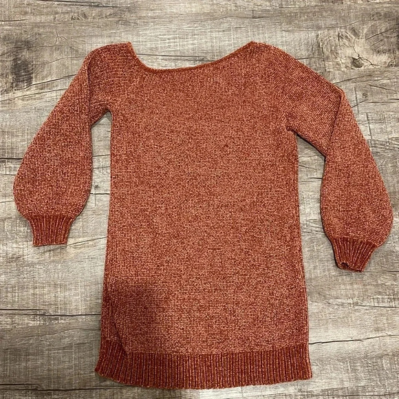 Vici - Redish Orange - Sweater Tunic - Size Small - Gently Used!! - Picture 9 of 10